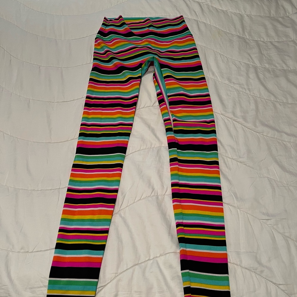 Kdeer Women’s Stipe leggings size medium